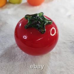 Vintage Murano Style Art Glass Hand-Blown Fruit & Vegetables lot of 26