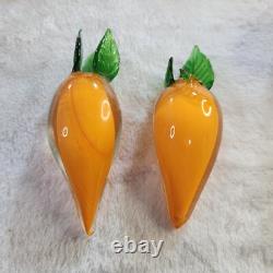 Vintage Murano Style Art Glass Hand-Blown Fruit & Vegetables lot of 26