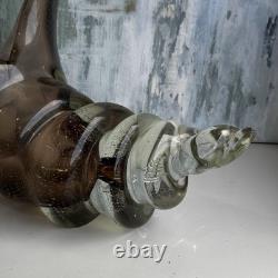 Vintage Murano Style Art Glass Sculpture Abstract Horn/Conch Shape Hand Blown