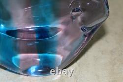 Vintage Murano Style Hand Blown Glass Fish Sculpture By Renato Anatra