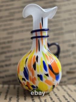 Vintage Murano Style Hand Blown Glass Vase