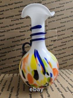 Vintage Murano Style Hand Blown Glass Vase
