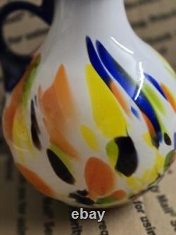 Vintage Murano Style Hand Blown Glass Vase