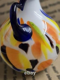 Vintage Murano Style Hand Blown Glass Vase