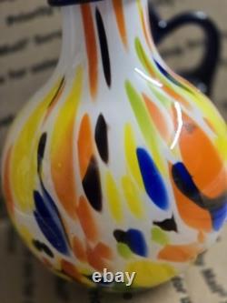 Vintage Murano Style Hand Blown Glass Vase