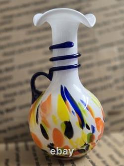 Vintage Murano Style Hand Blown Glass Vase