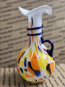 Vintage Murano Style Hand Blown Glass Vase