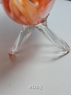 Vintage Murano Style Large Hand Blown Art Glass Fish Sculpture 7 x 11.5