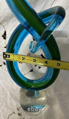 Vintage Murano Style Love Knot Hand Blown Glass