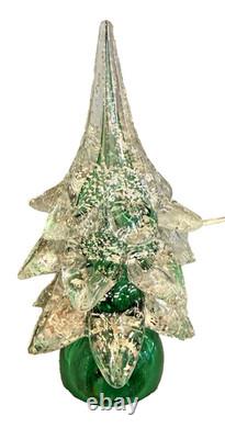 Vintage Murano Venetian Art Glass Christmas Tree Hand Blown Foil 9