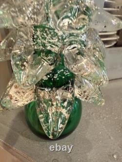 Vintage Murano Venetian Art Glass Christmas Tree Hand Blown Foil 9