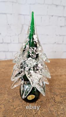 Vintage Murano Venetian Art Hand Blown Glass Christmas Tree 10
