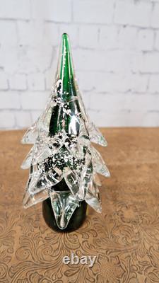 Vintage Murano Venetian Art Hand Blown Glass Christmas Tree 10
