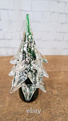 Vintage Murano Venetian Art Hand Blown Glass Christmas Tree 10