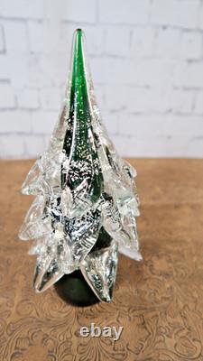 Vintage Murano Venetian Art Hand Blown Glass Christmas Tree 10
