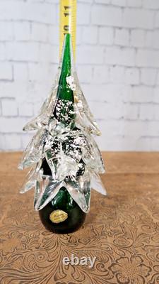 Vintage Murano Venetian Art Hand Blown Glass Christmas Tree 10