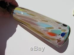 Vintage Murano Venetian Aventurine Hand Blown Art Glass Perfume Atomizer Bottle