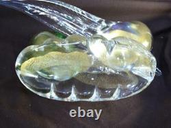 Vintage Old Italy Italian Elegant Art Glass Murano Birds Figural Bird Statue