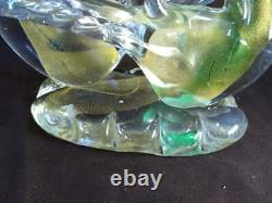 Vintage Old Italy Italian Elegant Art Glass Murano Birds Figural Bird Statue