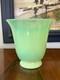 Vintage Opalescent Green Art Glass Vase Possible Murano Hand Blown 6