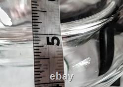 Vintage Rare Hand Blown Murano Glass MCM Double Wall Convex Bowl 10in Wide 5 Hgt