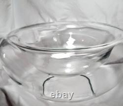 Vintage Rare Hand Blown Murano Glass MCM Double Wall Convex Bowl 10in Wide 5 Hgt