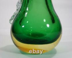 Vintage Retro Italian Murano Art Glass Pear Paperweight Sommerso