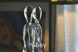 Vintage Signed Murano Art Glass Renato Anatra The Lovers 17.5 Tall Sculpture