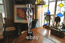 Vintage Signed Murano Art Glass Renato Anatra The Lovers 17.5 Tall Sculpture