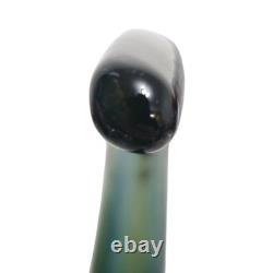 Vintage Sommerso Seahorse Glass Sculpture Blue Amber Hand Blown Murano Style