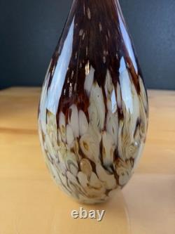 Vintage Squiggle Art Glass Vase Set Of 3 Swirl Hand Blown Murano Style LOOK