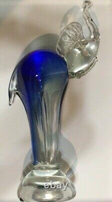 Vintage Stunning Art Glass Murano Sculpture Elephant 17 Tall