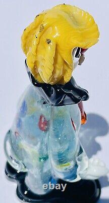 Vintage Toscany Venetican Hand Blown Murano Collector Glass Clown