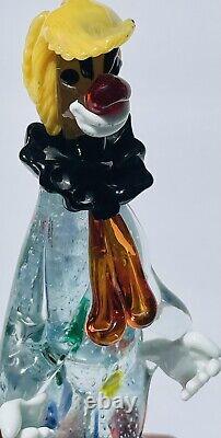 Vintage Toscany Venetican Hand Blown Murano Collector Glass Clown