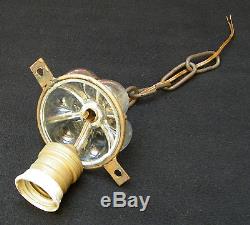 Vintage Venetian Murano Hand Blown Caged Glass Lantern Hanging Ceiling Light