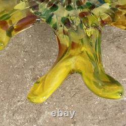 Vintage Venetian Murano Hand-blown Glass Bird Original J. I. Co. Made in Italy