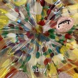Vintage Venetian Murano Hand-blown Glass Bird Original J. I. Co. Made in Italy