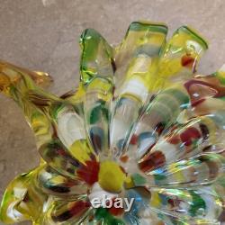 Vintage Venetian Murano Hand-blown Glass Bird Original J. I. Co. Made in Italy