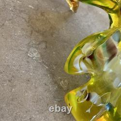 Vintage Venetian Murano Hand-blown Glass Bird Original J. I. Co. Made in Italy