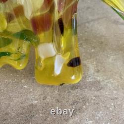 Vintage Venetian Murano Hand-blown Glass Bird Original J. I. Co. Made in Italy