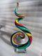 Vintage Venice Murano Art Glass Italy Hand Blown Multicolored Sommerso Sculpture