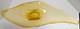 Vintage XL Amber Murano Style Art Glass Freeform Centerpiece Bowl 31 Hand Blown