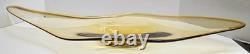 Vintage XL Amber Murano Style Art Glass Freeform Centerpiece Bowl 31 Hand Blown