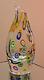 Vintage from 1960Th Murano Italy Clear Glass Millefiori Vase Hight 7.5 RARE