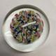 Vintage hand blown ITALIAN Murano art studio glass millefiori paperweight ribbon