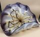 Viz Glass Inc. Genuine Hand Blown Murano Style Art Glass Scallop Decor New