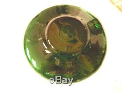 Vntge Venetian Murano Glass 24 K Gold & Emerald Green 17 Pc Tea Set Murano Isle