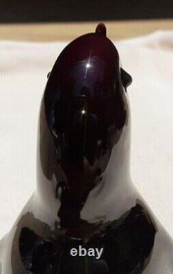 Vtg 60's Alfredo Barbini Murano Glass Gold Bust Penguin Collectable Mid-century