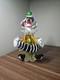 Vtg 9 Murano Art Glass Clown Vintage Hand Blown Accordion Music Band Green Hat
