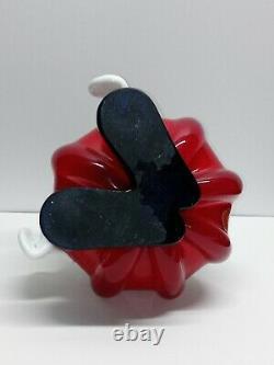 Vtg Authentic Murano Tomato Clown Hand Blown Glass Figurine